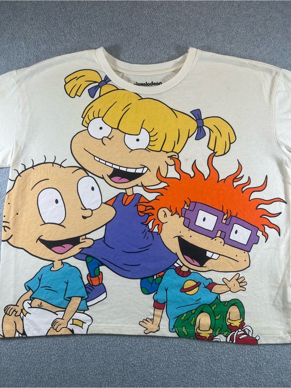 Rugrats Graphic Tee Youth Juniors XL 15-17 Nickelodeon Tommy Chuckie Angelica
